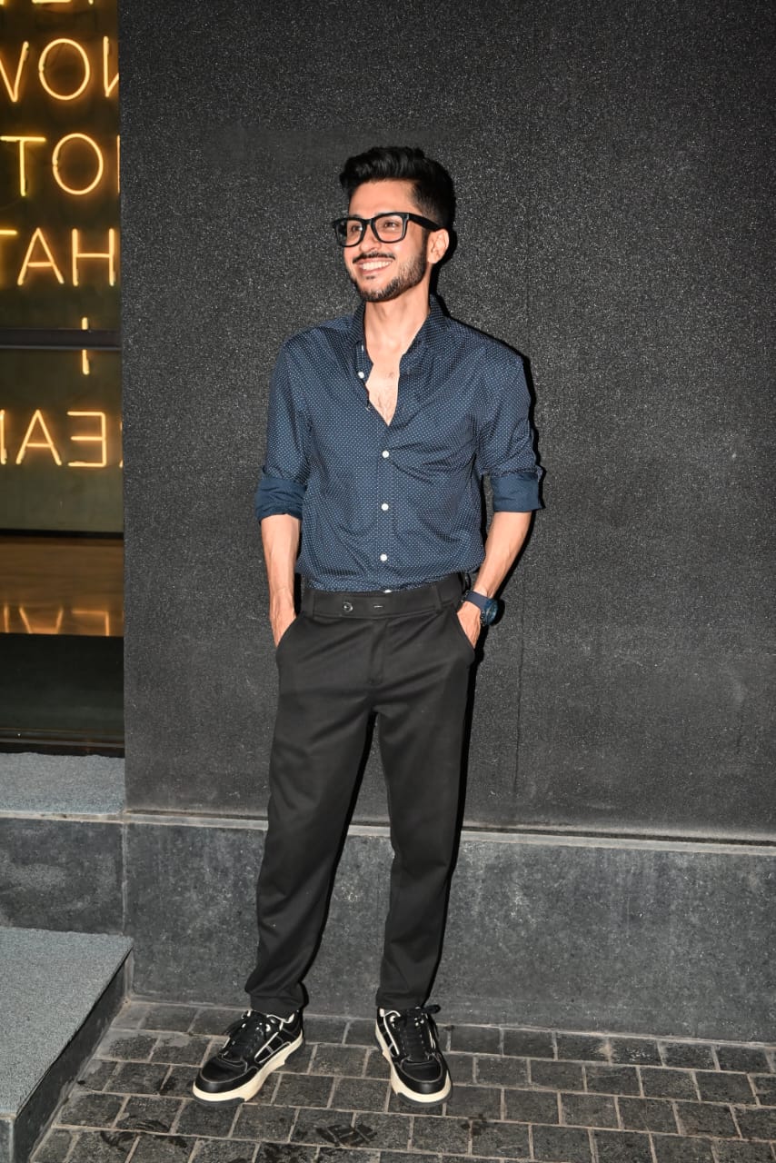Actor Amol Parashar was also snapped as he arrived for the screening event of Panchyat 4 ahead of its launch tomorrow.